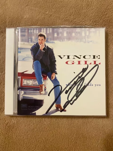 VINCE GILL Pure Prairie League AUTOGRAPH SIGNED WHEN LOVE FINDS YOU CD
