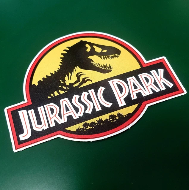 Jurassic Park Logo Vinyl Decal Sticker - 4" Car Window Bumper Graphic, Multi-Color