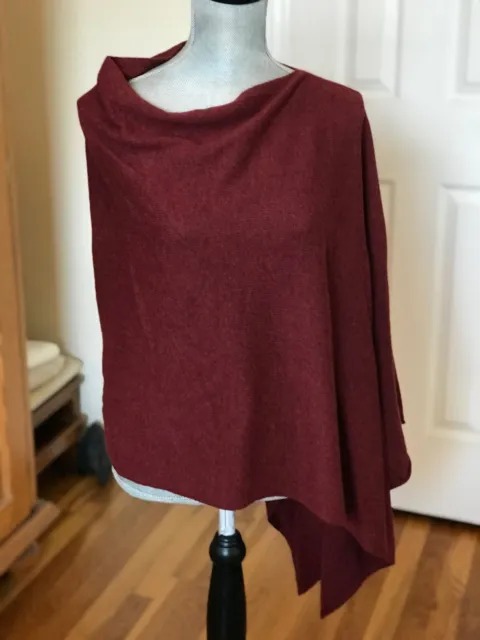 white and warren cashmere poncho nwt sweater