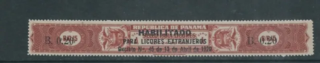 Panama Circa (1920) Ovpt Habilitado Para Licores 13 April 1920 VF Gebraucht