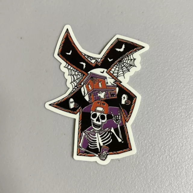 DUTCH BROS COFFEE Sticker October 2023 Surprise Skeleton Windmill