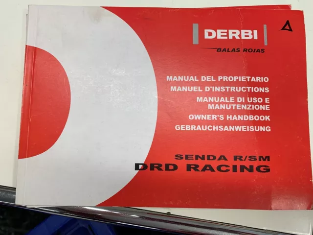 Betriebsanleitung Manual Gebrauchsanweisung  Anleitung  Derbi DRD Racing