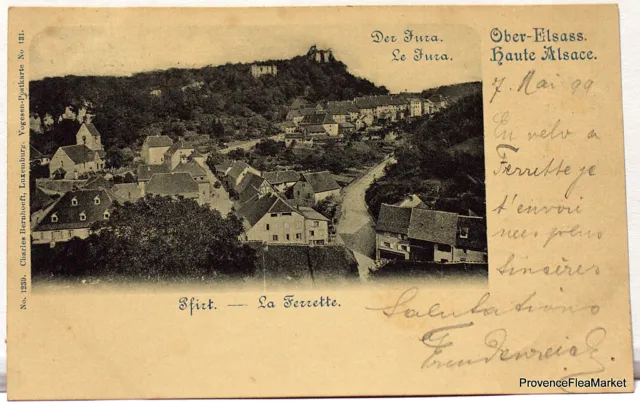 CPA Postcard Pfirt La Ferrette 1898 See Scans 691