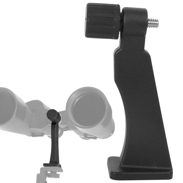 Binoculares adaptador telescópico adaptador de tornillo de 1/4 de pulgada negro duradero Datyson soporte EE. UU.
