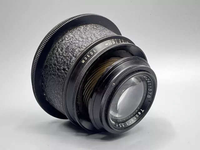 Carl Zeiss Jena Tessar 1:3.5 f=10,5cm Objektiv für Großformat #2411378-97