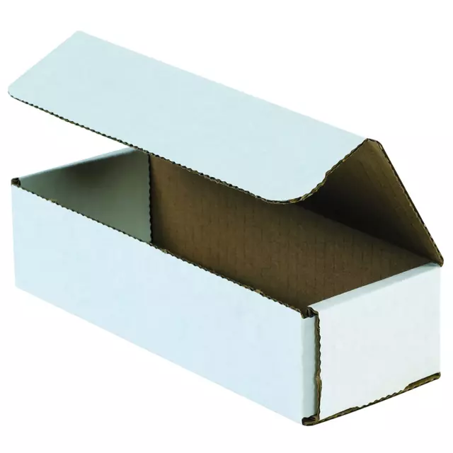 White Corrugated Cardboard Mailing Boxes, 16" X 4" X 4", Pack of 50, Crush-Proof