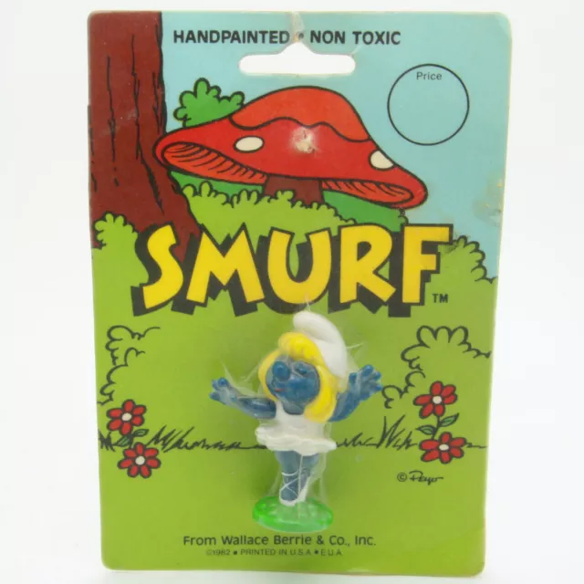 The Smurfs Blister 1982 Wallace Berrie 20098 01 Puffi Puffo Schtroumpf Peyo