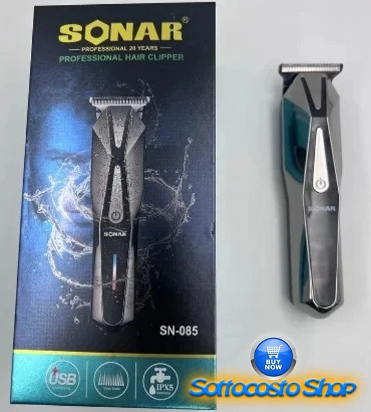 RASOIO TAGLIA CAPELLI PROFESSIONALE SONAR SN-320 DEPILAZIONE BARBA - Foto 10