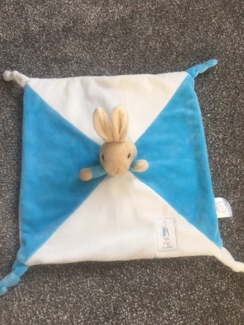 Blue Peter Rabbit Beatrix Potter Baby Comforter Blanket Doudou