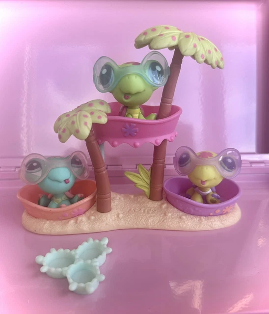 LITTLEST PET SHOP Rare Htf 1885 1886 1887 Triplet Baby Turtle 79.99