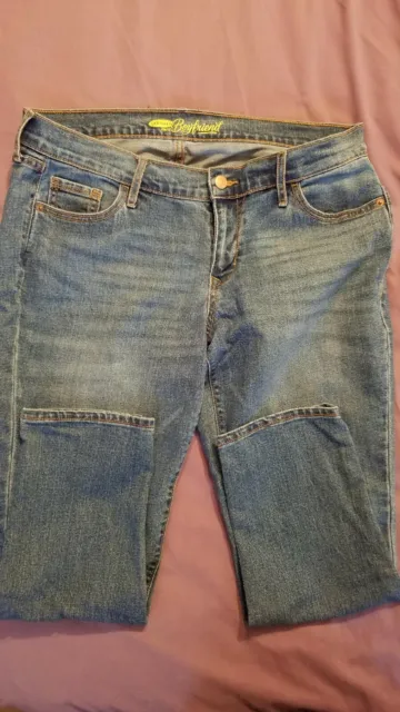 Old Navy Boyfriend Women's Denim Jeans Size 10 Regular Pre Owned