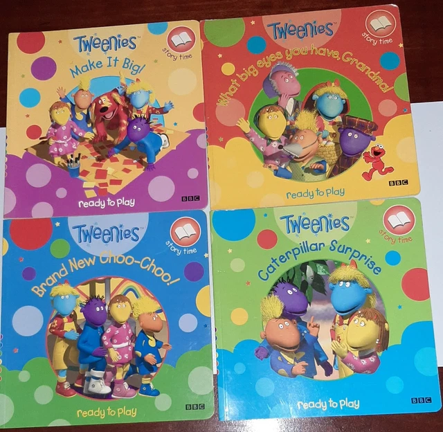 BBC TWEENIES READY to play Story set of 4 Books 2002 JAKE MILO FIZZ