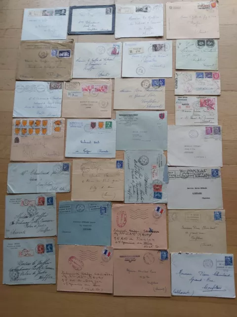 timbres France lot enveloppes anciennes