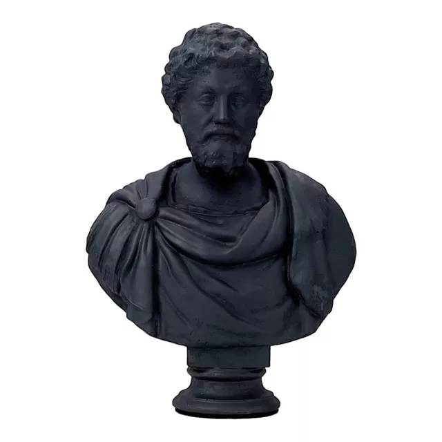 Marcus Aurelius Roman Emperor Stoic Philosopher Bust Head Portrait Sculpture