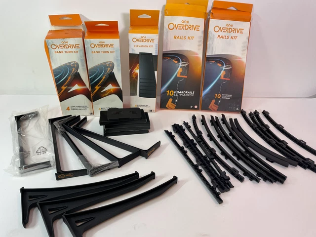 LOT of ANKI DDL OVERDRIVE DRIVE BANK TURN, ELEVATION, RAILS KIT, TIRE CLEANER