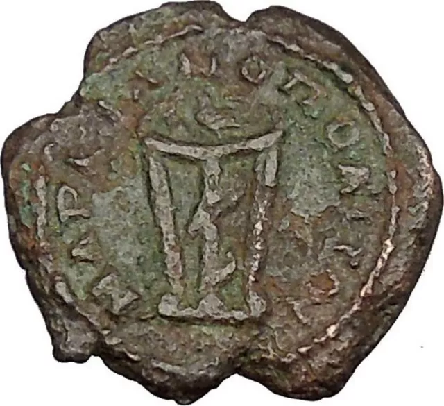 ELAGABALUS Marcianopolis Moesia Rare Ancient Roman Coin Serpent TRIPOD i48376