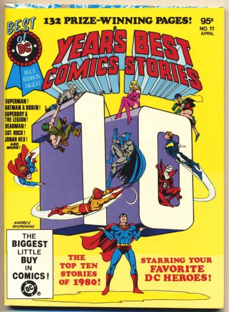 BEST OF DC #11 VF/NM, Year's Best Stories, Blue Ribbon Digest, DC Comics 1981