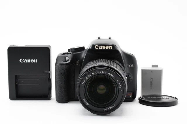 CANON EOS KISS X2 DSLR Body EF-S 18-55mm Lens JAPAN [MINT