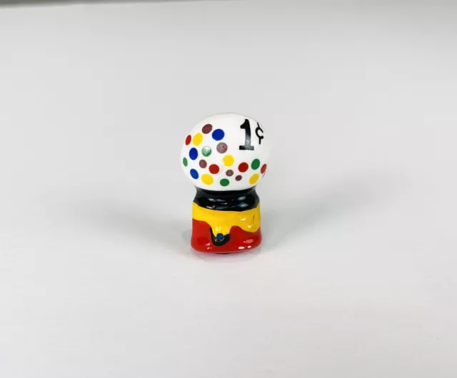 Vintage 3D Bubble Gum Candy Machine Dispenser Painted Colorful Lapel Pinback Pin