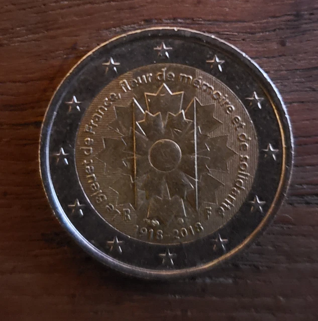 2 Euro Münze Le Bleuet De France Wert PIECE DE 2 Euros Commemorative Le Bleuet De France 1918-2018 EUR 100,00