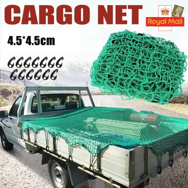 Cargo Net Car Van Truck Trailer Hooks Bungee Cord Atv Racks Nets Protaction Uk