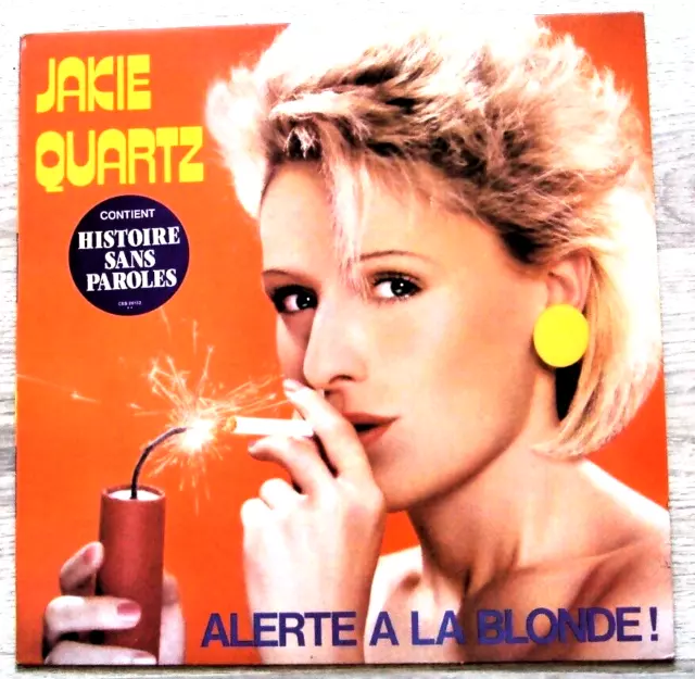 Disque vinyle LP 33t / 30cm – Jakie Quartz– Alerte à la blonde     D987