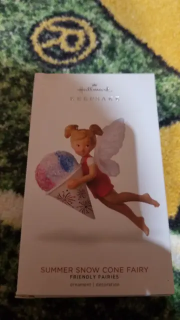 2018 Hallmark Keepsake Ornament Summer Snow Cone Fairy Friendly Fairies