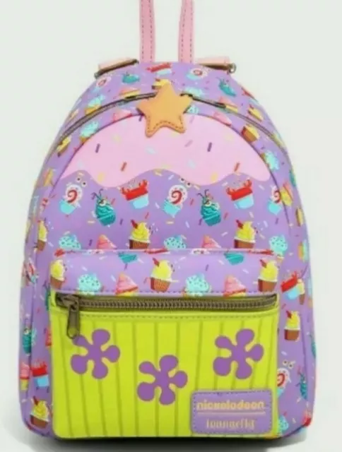 LOUNGEFLY SPONGEBOB SQUAREPANTS Mini Backpack Character Cupcakes Bag  Nickelodeon $68.00 - PicClick