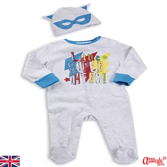 Superheld Baby Grow-Baby Jungen Superheld Outfit mit Hut und Umhang-Baby Junge Geschenk