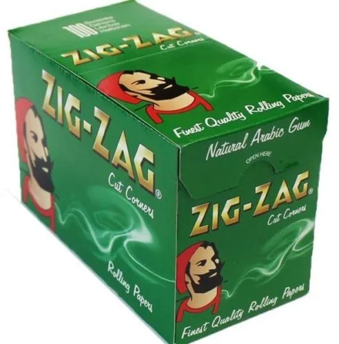 ZIG ZAG GREEN STANDARD Regular Cigarette Rolling Paper - 1 5 10 25 50 100