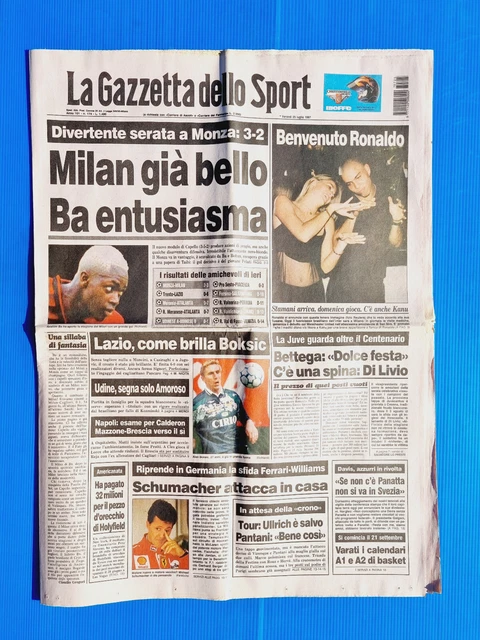 Prima pagina Gazzetta dello Sport: Milan, si apre la pista Cardoso