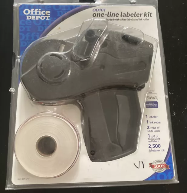 Office Depot OD101 Pricing Gun One Line Labeler Kit with Label