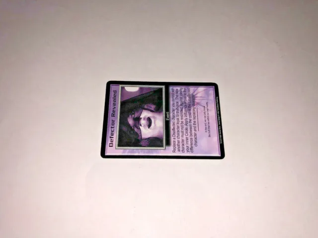 Babylon 5 CCG Great War Promo Card Defector Revealed JMS Trading Card 2