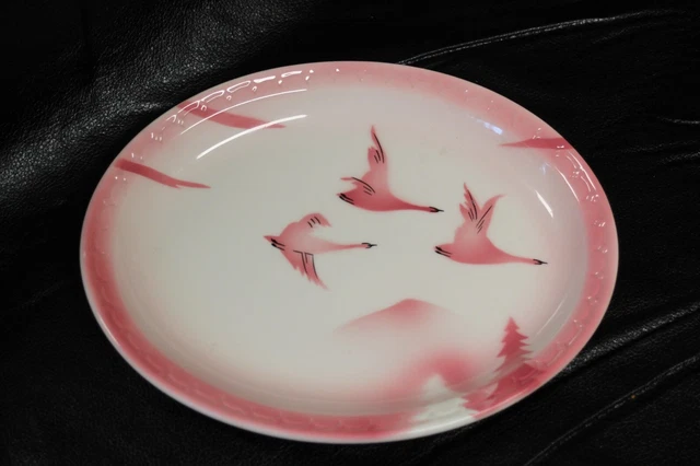 1950 Milwaukee Road Railroad China 9” Platter Traveler Pattern