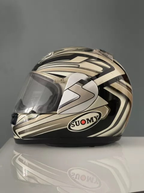 CASCO INTEGRALE MOTO SUOMY Bargy Design taglia S buono stato Con