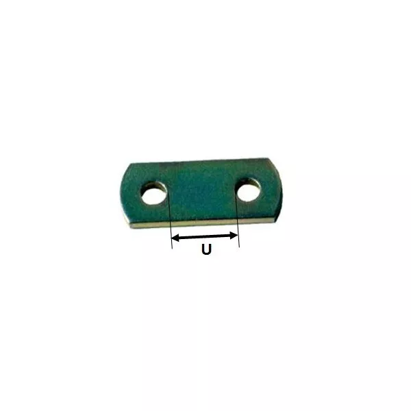 PLAQUETTE ASSEMBLAGE 2 TROUS 30 mm pour remorque - MECT-02052 Alciumpeche