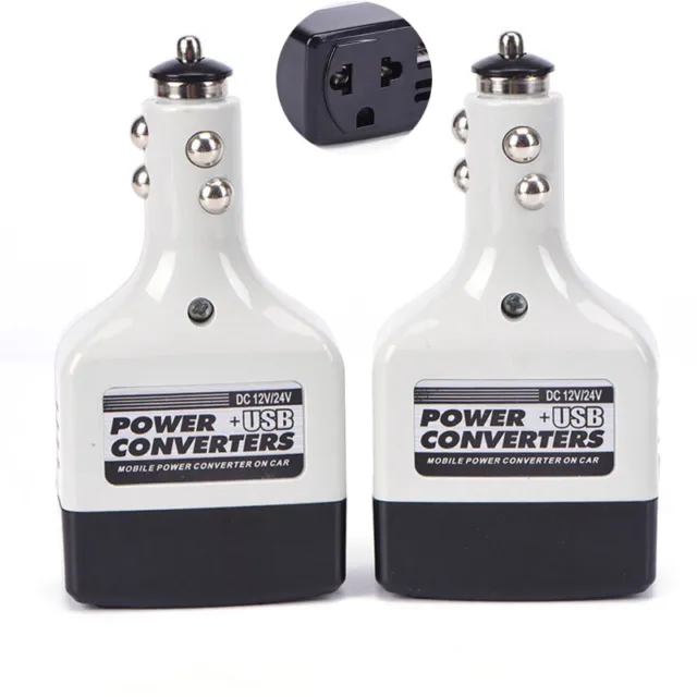 Power Converter Car Inverter High Quality Dc 12/24V Ac 220V USB For car