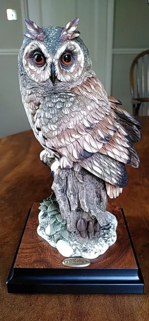 Giuseppe Armani Owl New Unused Italian Figurine Florence Bird Ornament