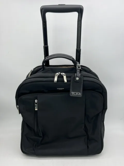 Tumi Sydney Compact Wheeled Carry On Bag Inner Pockets 482905DO Black