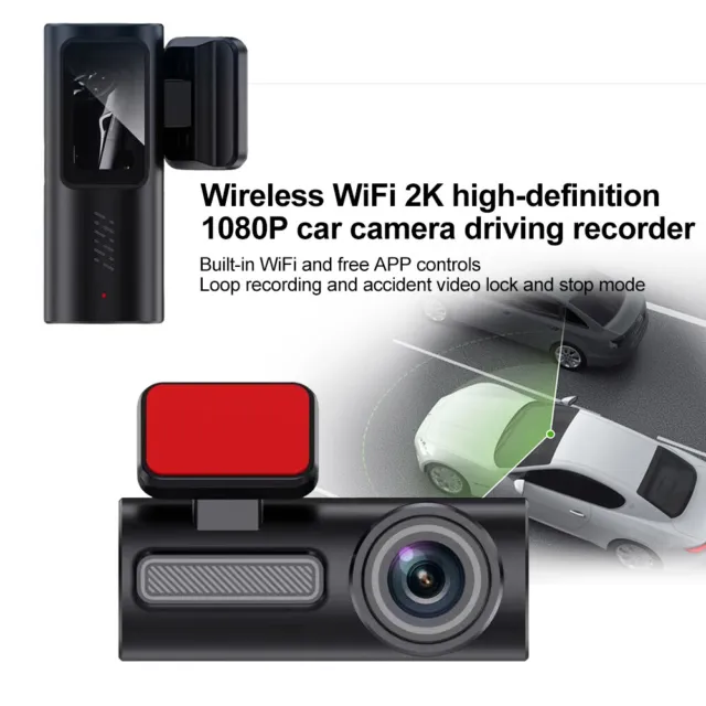 2K Car Dash Cam 1080P Car DVR WIFI Video Recorder Dash Camera with 64GB TF Card