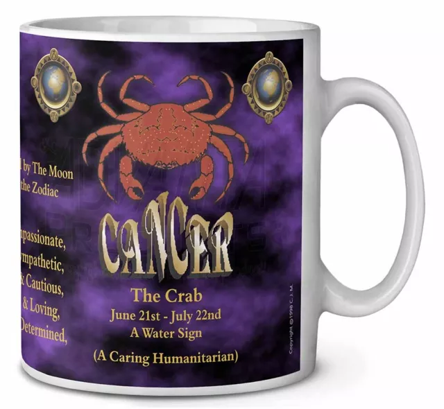 Cancer Star Sign Birthday Gift Ceramic 10oz Coffee Mug/Tea Cup, ZOD-4MG