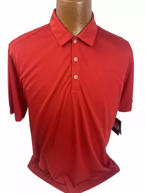 NIKE GOLF DRI-FIT Performance Polo Shirt Men's Size Large Red - NWT $24 ...