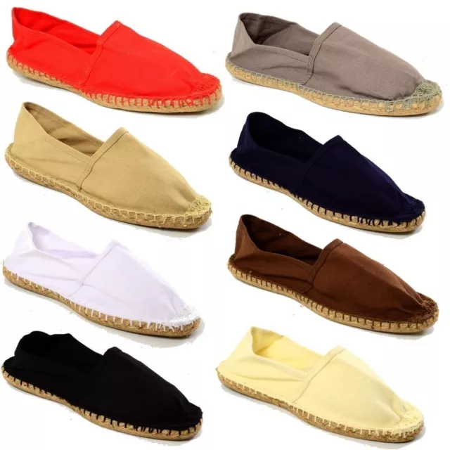 Espadrillas Uomo Scarpe Tela Corda Sandali Canvas Ciabatte da Mare Espadrillos