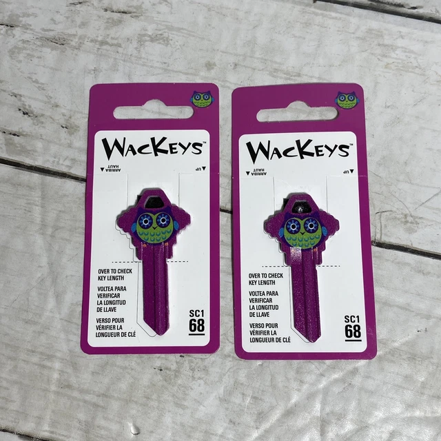 Hillman Purple WacKeys  Owl Blank Keys House/Office  SC1 68 Set Of 2