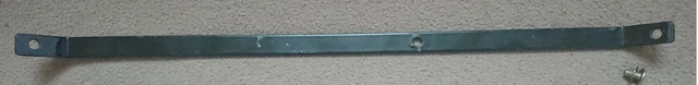 Barre de fer en poignée noire de 44 cm avec vis (Black iron bar in handle & s.)