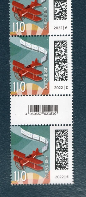 WdB - 110 Cent Luftpost, Mi3671, 7 PWz ** mit 2 EAN-Feldern, ZNr 135-130