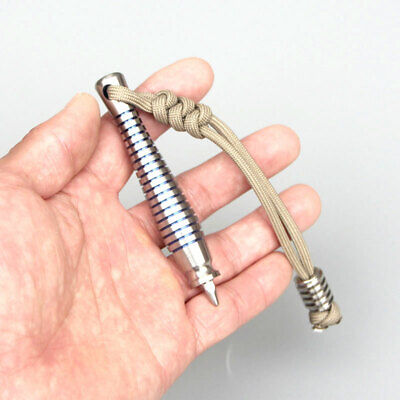 TC4 Titanium Key chains Awl Tea Needle Tool Outdoor Self defense Tactical EDC