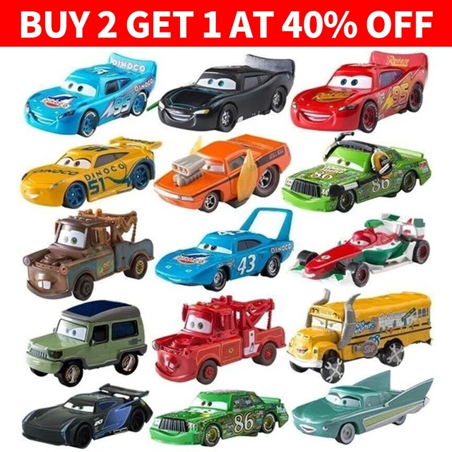 CARS 1 MATER Lightning McQueen Disney Pixar Cars 1:55 Diecast Model Toy ...