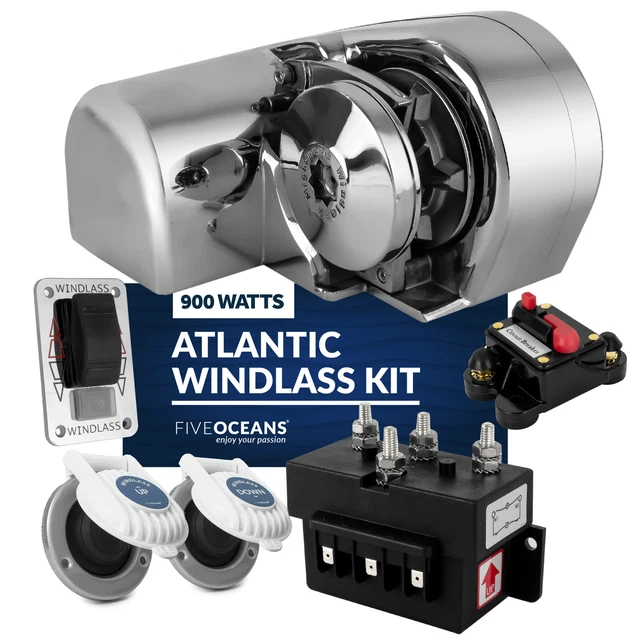 HORIZONTAL WINDLASS KIT, Boat Anchor Windlass Atlantic 900 Watts, 12V £
