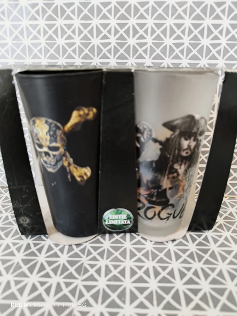 Set de 2 verres Pirate des Caraibes  édition limitée Disney 2017